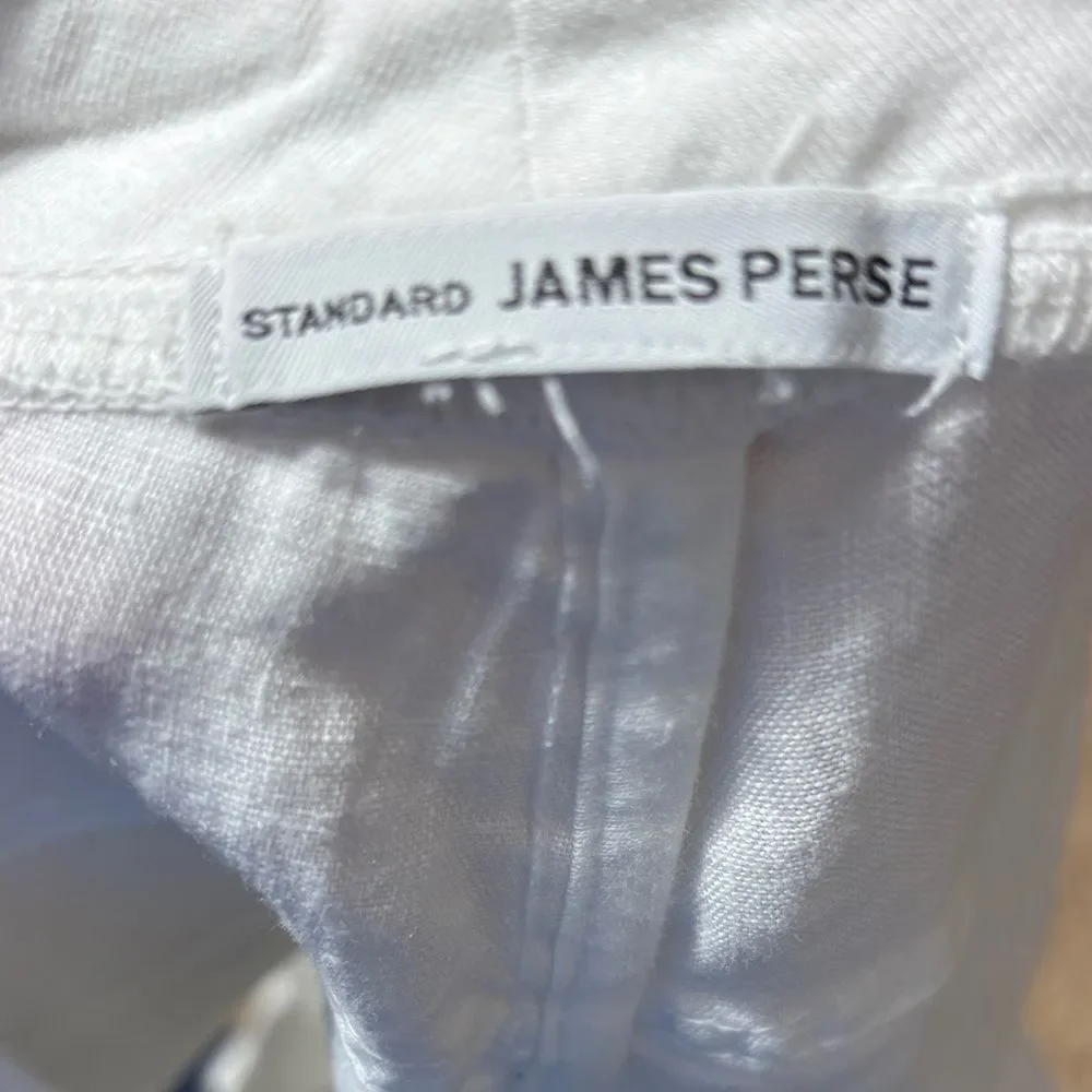 Standard James perse women’s linen shorts white beachy  4/xl Resortwear summer‎